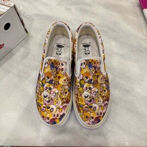 VANS MURAKAMI LE Collab. BNIB. Classic slip on yellow skull. Never worn.
